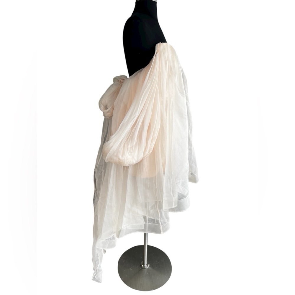 ZIMMERMANN Crush Pink Strapless gathered silk-organza Mini Dress AU 0 (US 4) - Picture 7 of 12